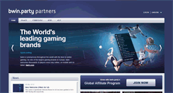 Desktop Screenshot of bwinpartypartners.com